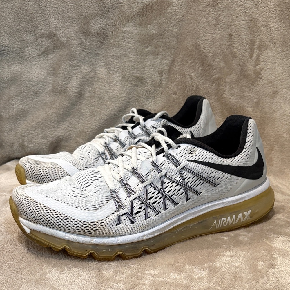 Nike White and Black Air Max Sneakers - men’s 10.5